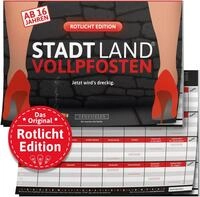Denkriesen Spiel Stadt Land Vollpfosten, Rotlicht Edition A4 Block,...