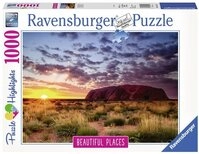 Ravensburger Puzzle 1000 Teile Puzzle Beautiful Places Ayers Rock in Australien