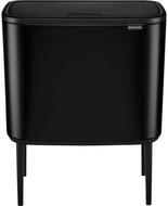 Brabantia M&uuml;lltrennsystem M&uuml;lleimer Bo Touch Bin schwarz matt, 3 x 11 L