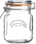 KILNER Vorratsdose KILNER Vorratsglas 'Quadratisch' mit B&uuml;gelverschlu, Glas,
