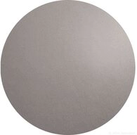 ASA SELECTION Platzset Tischset rund Lederoptik cement 38 cm, Tischw&auml;sche