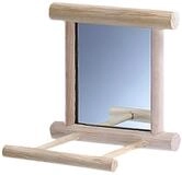 Nobby Tier-Spiegel Holzspiegel mit Landeplatz