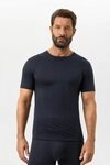 Mey Unterziehshirt Mey Herren Shirt Serie Network Uni (1-St) Halbarm, Single Jersey,