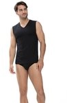 Mey Tanktop Dry Cotton mit V-Ausschnitt, breite Tr&auml;ger, Single Jersey-Qualit&auml;t
