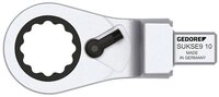 Gedore Maulschl&uuml;ssel Gedore 2827735 Einsteck-Ringratschenschl&uuml;ssel 10 mm