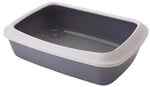 Nobby Katzentoilette Katzentoilette mit Rand Iriz grau