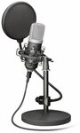 Trust Mikrofon Emita USB Studio Microphone zur Tischaufstellung