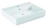 Grohe Waschtisch Grohe Aufsatzwaschtisch Cube Keramik 60cm, 1 HL m &Uuml;L, R&uuml;cks...