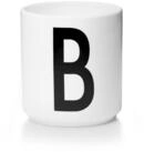 Design Letters Becher Porzellanbecher Wei&szlig; B, Porzellan