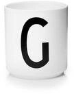 Design Letters Becher Porzellanbecher Wei&szlig; G, Porzellan