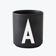 Design Letters Becher Porzellanbecher Schwarz A, Porzellan
