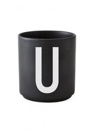 Design Letters Becher Porzellanbecher Schwarz U, Porzellan