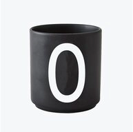 Design Letters Becher Porzellanbecher Schwarz O, Porzellan