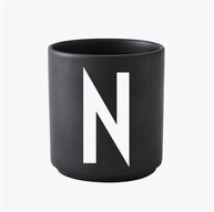 Design Letters Becher Porzellanbecher Schwarz N, Porzellan