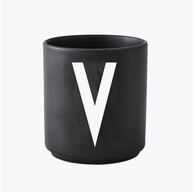 Design Letters Becher Porzellanbecher Schwarz V, Porzellan
