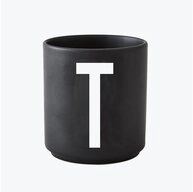 Design Letters Becher Porzellanbecher Schwarz T, Porzellan
