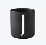 Design Letters Becher Porzellanbecher Schwarz J, Porzellan