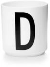 Design Letters Becher Porzellanbecher Wei&szlig; D, Porzellan