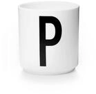 Design Letters Becher Porzellanbecher Wei&szlig; P, Porzellan