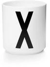 Design Letters Becher Porzellanbecher Wei&szlig; X, Porzellan
