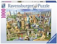 Ravensburger Puzzle 1000 Teile Puzzle Sehensw&uuml;rdigkeiten Weltweit 19890, 1000