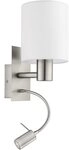 EGLO Wandleuchte PASTERI Wandlampe - Stahl - E27,LED - 1X40W,1X3,8W - IP20,