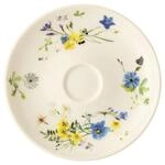 Rosenthal Untertasse Brillance Fleurs des Alpes Kaffee-Untere m. Coup, Untertasse