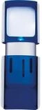 WEDO Standlupe WEDO 271 7503 Rechtecklupe mit LED-Beleuchtung, transluzent-blau