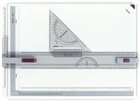 ROTRING Zeichentisch Zeichenplatte Rapid, A3, schlagfester Kunststoff, hellgrau