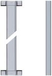 ABUS T&uuml;rzusatzschloss Stangenset FOS/FSA 3S 118cm/118cm Silber (Zwei silberne