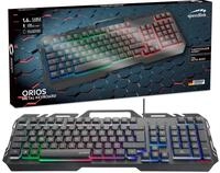 Speedlink ORIOS Metall USB Gaming Tastatur PC-Tastatur (RGB Beleuchtung, Gamer