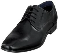 bugatti Schn&uuml;rschuh, Blockabsatz, Abendschuh, Festtagsschuh mit Logopr&auml;gung an der