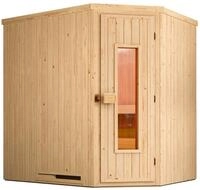 weka Sauna Element-Ecksauna VARBERG 1, BxTxH: 194 x 144 x 199 cm, 68 mm,
