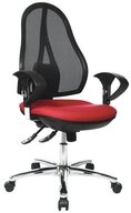 TOPSTAR B&uuml;rostuhl 1 B&uuml;rostuhl Open Point SY Deluxe - rot/schwarz