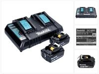 Makita Power Source Kit 18 V mit 2x BL 1850 B Akku 5,0 Ah + DC 18 RD Akkupacks