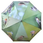 esschert design Stockregenschirm Regenschirm mit Vogel Motiven, automatischer