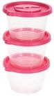 Neuetischkultur Vorratsdose Vorratsdosen-Set, 3-teilig pink, Kunststoff, (Set,