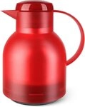 Emsa Isolierkanne Samba, 1 l, zeitloses Design, einfacher Knopfdruck, 24h kalt,...