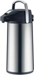 Alfi Pump-Isolierkanne, 2,2 l, Edelstahl, mit Glaseinsatz