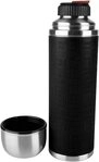 Emsa Thermoflasche Senator Sleeve, Silikonmanschette, Safe Loc Verschluss, dicht, 12h