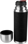 Emsa Thermoflasche Senator Sleeve, Silikonmanschette, Safe Loc Verschluss, dicht, 12h
