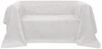 vidaXL Tagesdecke, Micro-Suede Sofa&uuml;berwurf Tagesdecke Creme 140 x 210 cm