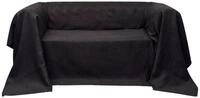 vidaXL Tagesdecke, Micro-Suede Sofa&uuml;berwurf Tagesdecke Anthrazit 140 x 210 cm