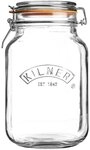 KILNER Vorratsdose KILNER Vorratsglas 'Quadratisch' mit B&uuml;gelverschlu, Glas,