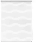Doppelrollo Welle Klemmfix, ohne Bohren, LICHTBLICK ORIGINAL, halbtransparent, mit