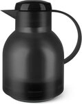 Emsa Isolierkanne Samba, 1 l, zeitloses Design, einfacher Knopfdruck, 24h kalt,...