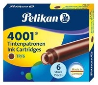 Pelikan Pelikan Tintenpatronen f&uuml;r F&uuml;ller braun, 6 St. Tintenpatrone