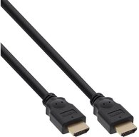 Inline HDMI Kabel HDMI-High Speed Stecker / Stecker verg. Kontakte schwarz 15
