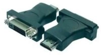 LogiLink HDMI to DVI Adapter HDMI 19-pin female DVI-D (24+1) male Schwarz