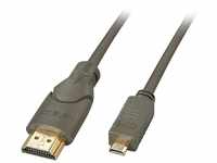 Lindy LINDY High-Speed-HDMI®-Kabel, Typ A/D (Micro), 2,0 HDMI-Kabel